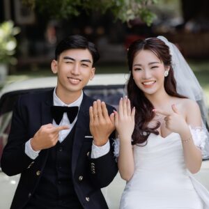 couple, wedding, marriage, love, romance, man, woman, portrait, groom, bride